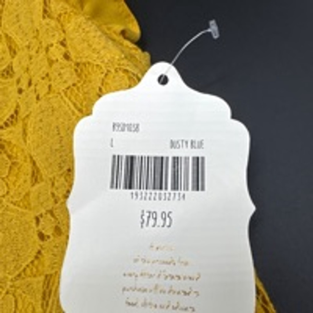 Altar’d State Yellow Lace Dress NEW Size L - Picture 5 of 7